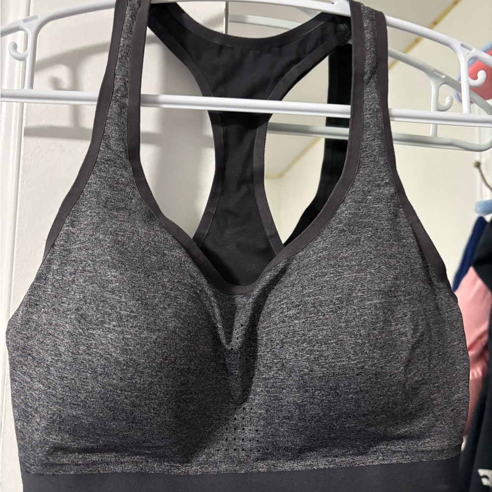 Gray Sports Bra